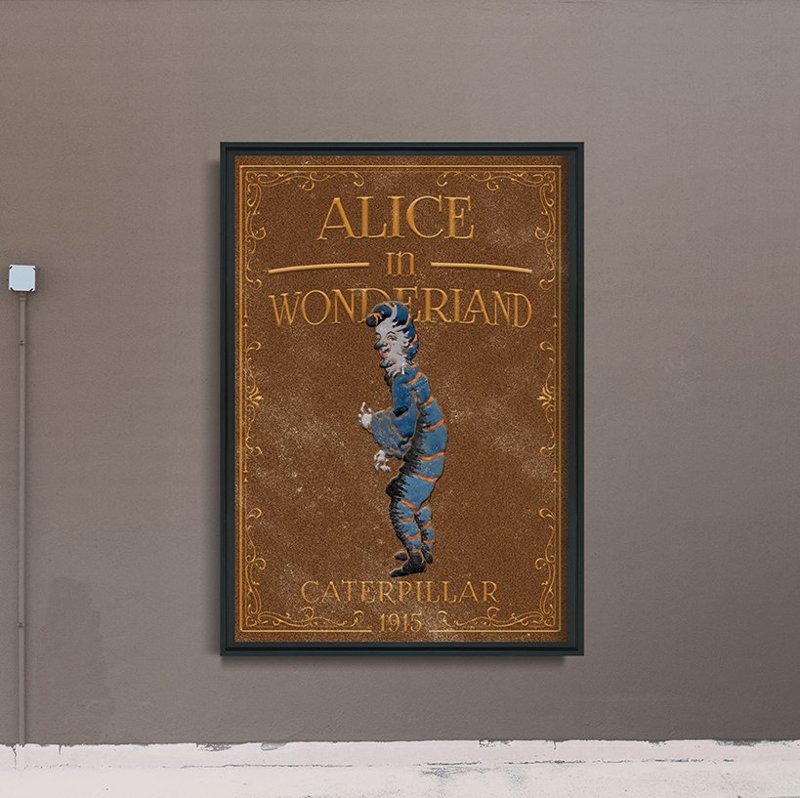 Plakat Alicja w Krainie Czarów Pan Gąsienica