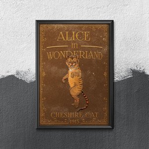 Plakat na ścianę Alicja w Krainie Czarów Kot Dziwak z Cheshire