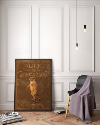 Plakat na ścianę Alicja w Krainie Czarów Kot Dziwak z Cheshire