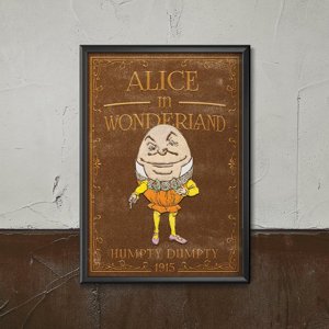 Plakat na ścianę Alicja w Krainie Czarów Humpty Dumpty