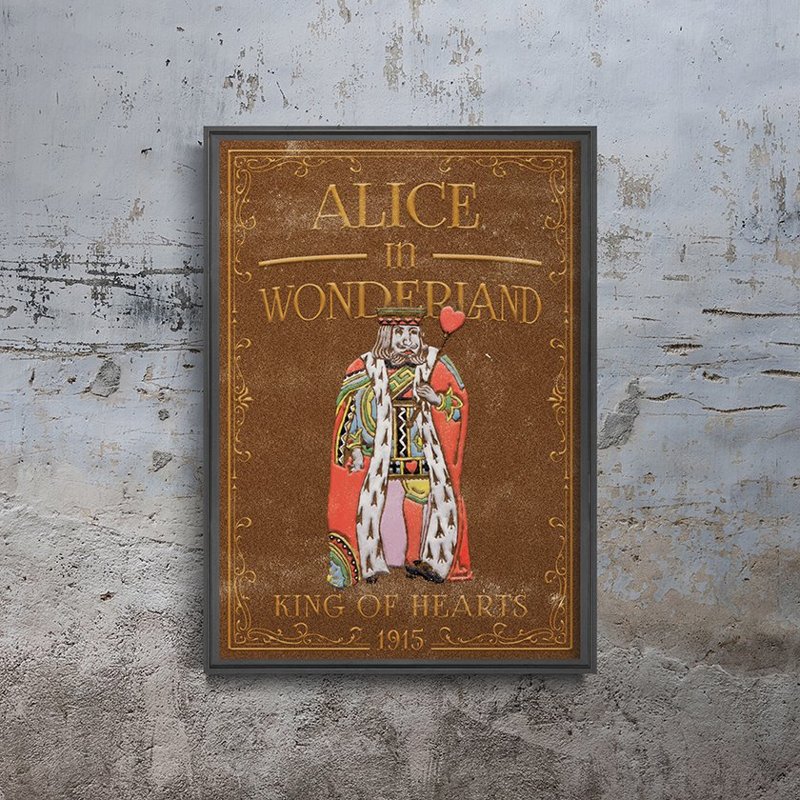 Plakat Alicja w Krainie Czarów Król Kier