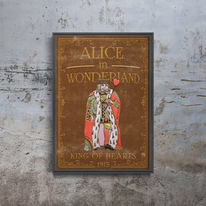Plakat Alicja w Krainie Czarów Król Kier