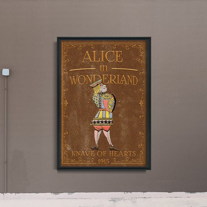 Plakat do pokoju Alicja w Krainie Czarów Walet Kier