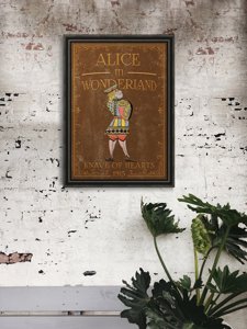 Plakat do pokoju Alicja w Krainie Czarów Walet Kier