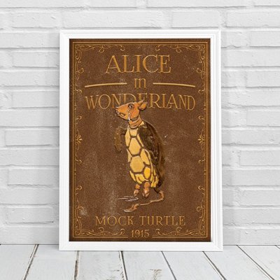 Plakat na ścianę Alicja w Krainie Czarów Niby Żółw