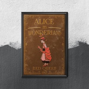 Plakat do pokoju Alicja w Krainie Czarów Czerwona Królowa