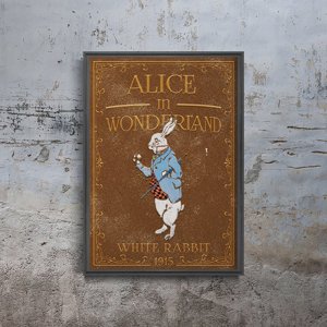 Plakat do pokoju Alicja w Krainie Czarów Biały Królik