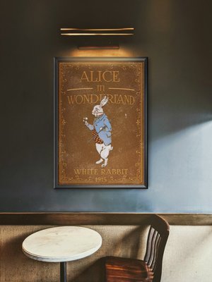 Plakat do pokoju Alicja w Krainie Czarów Biały Królik