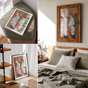 Grafika na ścianę Rue des Moulins