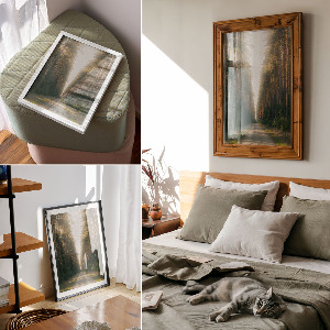 Dekoracyjny plakat ścienny Leśna droga