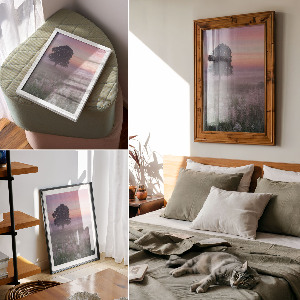 Wydruk na płótnie Drzewo na łące