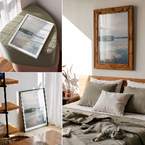 Dekoracyjny plakat ścienny Pejzaż jeziora