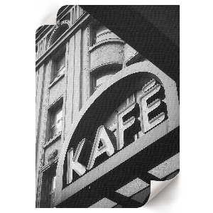 Dekoracyjny plakat ścienny Kawiarnia miejska