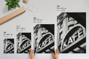 Dekoracyjny plakat ścienny Kawiarnia miejska