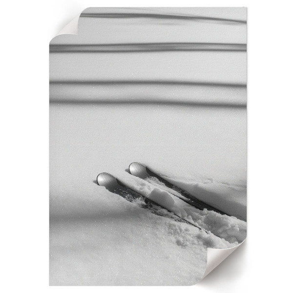 Dekoracyjny plakat ścienny Narty na śniegu