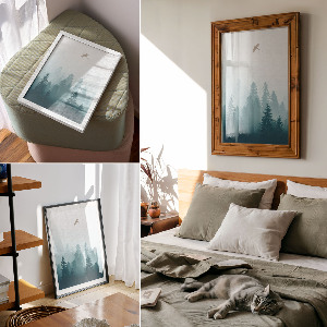 Plakat premium Ptak w locie