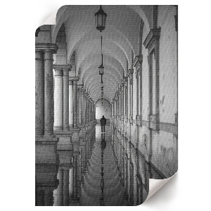 Grafika na ścianę przedstawiająca architektoniczną symetrię