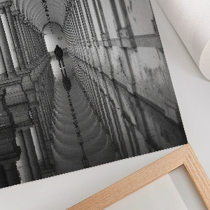 Grafika na ścianę przedstawiająca architektoniczną symetrię