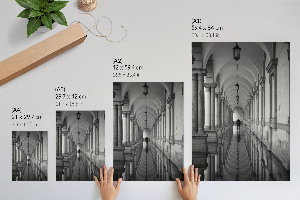 Grafika na ścianę przedstawiająca architektoniczną symetrię