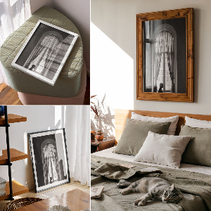 Dekoracyjny plakat ścienny Okno vintage