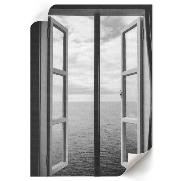 Plakat premium Otwarte okno