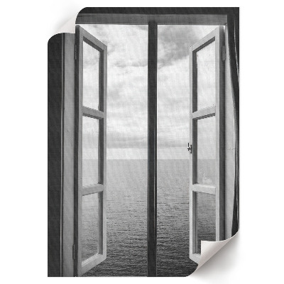 Plakat premium Otwarte okno