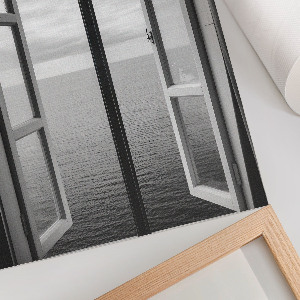 Plakat premium Otwarte okno