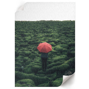 Grafika na ścianę Zielony pejzaż