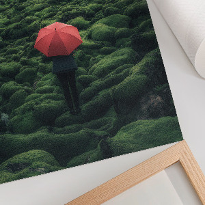 Grafika na ścianę z motywem zielonego pejzażu