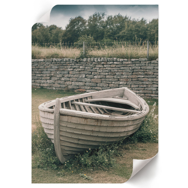 Dekoracyjny plakat ścienny Stara łódź