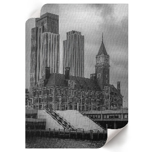 Plakat premium z motywem miejskiej architektury