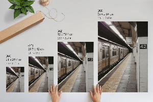 Grafika na ścianę przedstawiająca stację metra