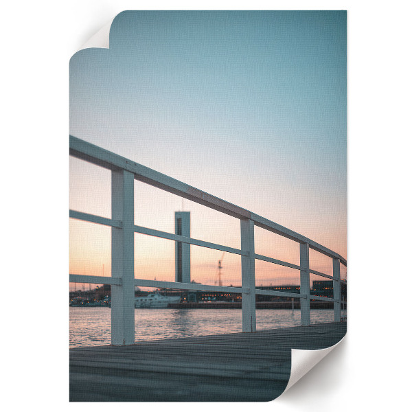 Plakat premium Portowy zachód