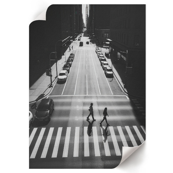 Wydruk na płótnie Czarno-białe miasto
