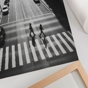 Wydruk na płótnie Czarno-białe miasto