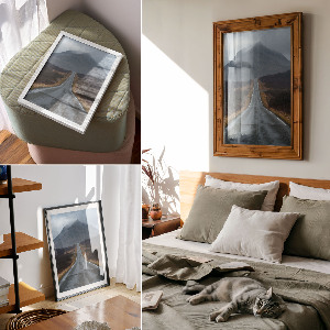 Wydruk na płótnie Górska droga