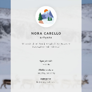 Wydruk na płótnie Renifery w górach