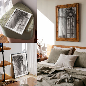 Plakat premium Gotyckie okna