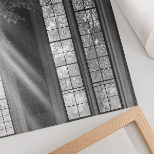 Plakat premium przedstawiający gotyckie okna
