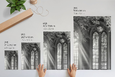 Plakat premium Gotyckie okna