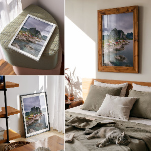 Plakat premium Górski krajobraz