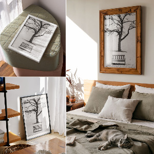 Dekoracyjny plakat ścienny Zimowy spokój