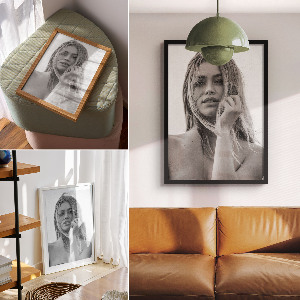 Grafika na ścianę Czarno-białe piękno