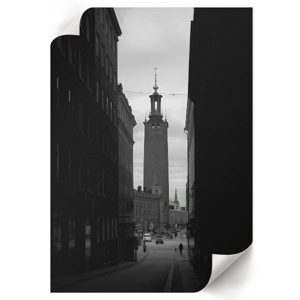 Plakat premium z miejskim widokiem