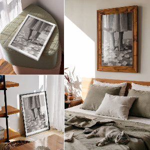 Grafika na ścianę Kobiece stopy