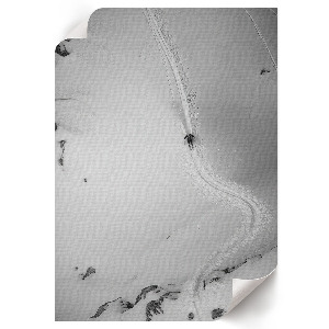 Plakat premium Jazda narciarza