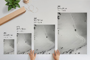 Plakat premium Jazda narciarza