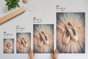 Plakat premium przedstawiający baletki do tańca