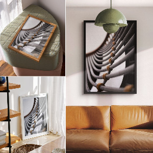 Grafika na ścianę Dynamiczna struktura