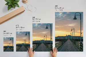 Dekoracyjny plakat ścienny Drewniany pomost